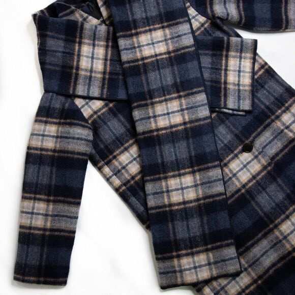 Madewell Plaid Scarf Coat, wool blend Coat, wool - Picture 13 of 16